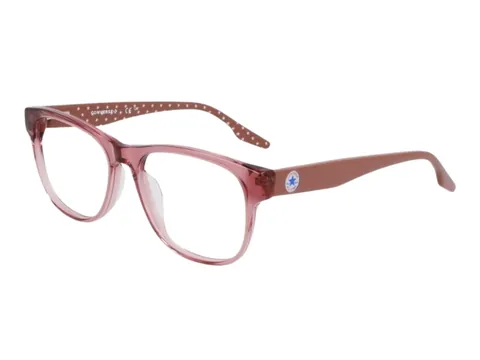 Montura Converse cuadrada de acetato rosa translúcido