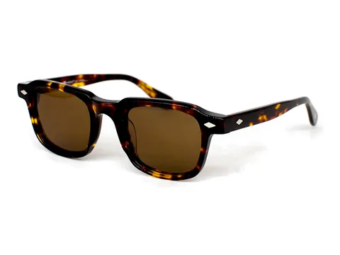 Gafas de sol Ocho y Medio cuadradas de acetato carey con lentes café