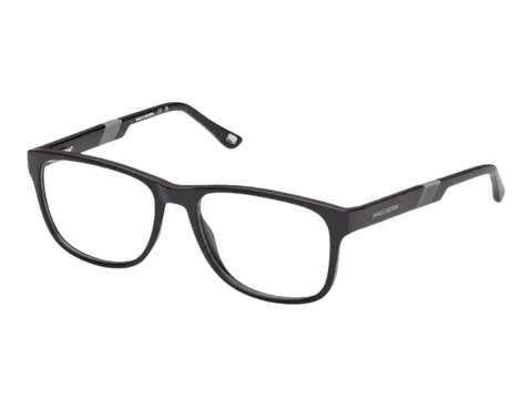 Montura Skechers rectangular negra liviana